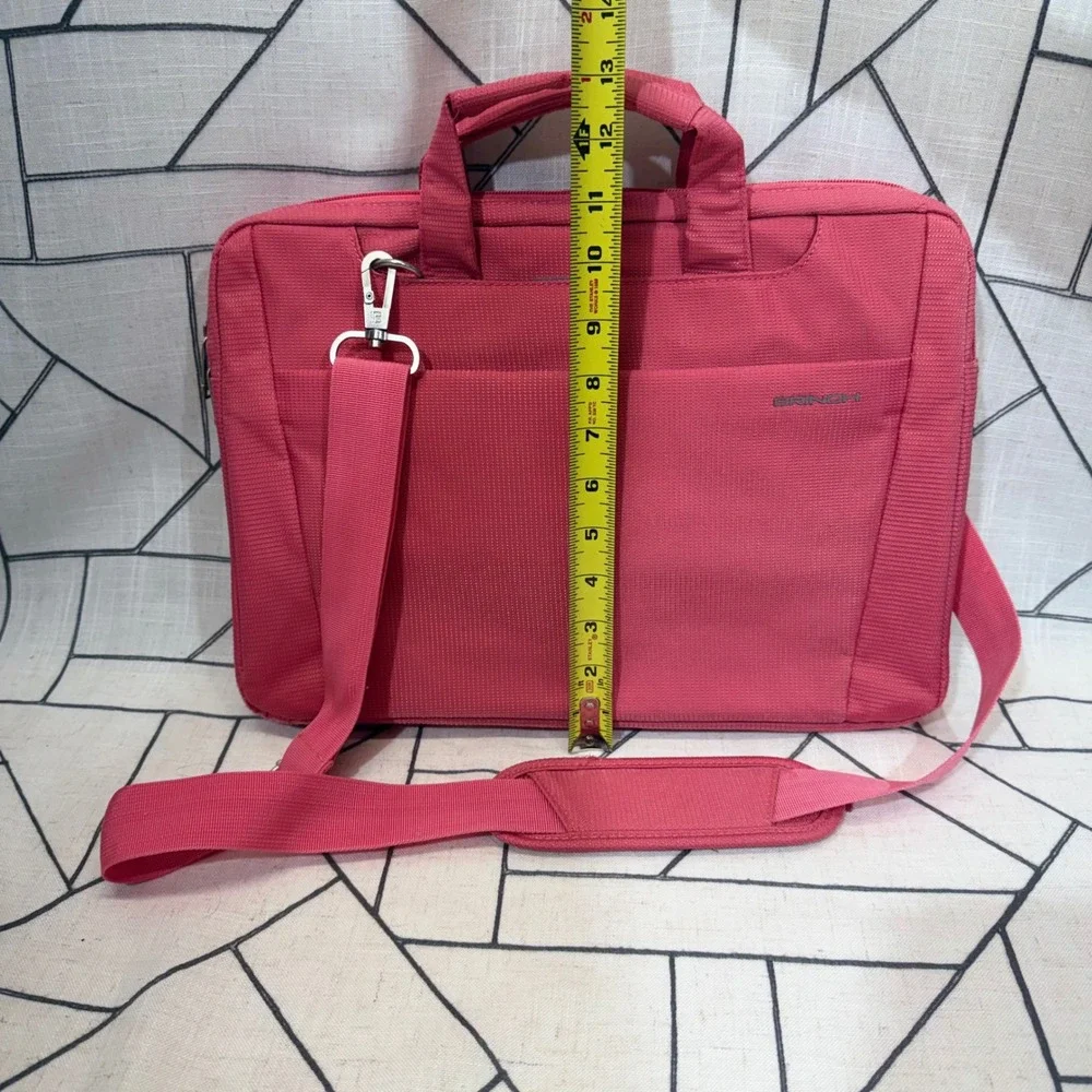 Brinch Laptop Bag 15.6 Inch Pink Messenger Shoulder Briefcase Case‎ Sleeve